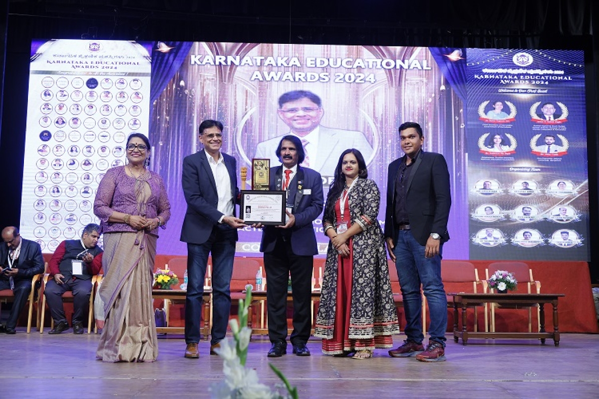 Behaviour Enrichment and Character Education segment went to Brain Behaviour Academy, founder Sridhar Pallia  by Karnataka Educational awards 2024